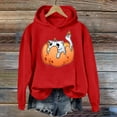 thumbnail image 4 of Halloween Hoodies for Women 2025 Funny Pumpkin Cat Cute Hoodies Hooded Sweatshirt Hoodie Women Pullover, 4 of 6