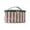 I005- E, variant on Beach Bag, Waterproof Case, Bag Storage Organizer, Travel Bag Organizer, Color-Block Striped Glossy 9X6X5 Inch Handheld Striped Beach Tote Accessory Bag for Sunscreen, Makeup and