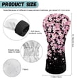 thumbnail image 7 of Uorisanigo Golf Club Covers Driver Headcover and Fairway Wood Head Covers Hybrid Headcovers, Lightweight PU Leather Pink Cherry Blossom Golf Club Head Cover with Soft Lining, Set of 3, 7 of 7