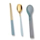 thumbnail image 2 of Conjunto de cubiertos Utensilios de cubiertos Conjunto 304 Cuchara de acero inoxidable y conjuntos de palillos para CAMPA, COCINAS FAMILIARES PICNIC HOME COCINA DE COCINA AZUL ORO Speravity HA012707-02, 2 of 7