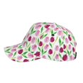 thumbnail image 5 of Daiia Tulips Flowers print Baseball Cap Men Women Golf Dad Hat Adjustable Original Classic Low Profile Hat Unconstructed Plain Cap, 5 of 9