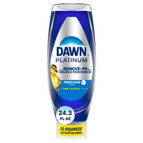 Dawn Platinum EZ-Squeeze Dish Soap Liquid, Dishwashing Liquid, Grease Removal, Fresh Rain, 24.3oz