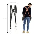 thumbnail image 5 of Dual Camera Strap, Adjustable Dual Shoulder Leather Camera Strap, Camera Harness for 2 Cameras, Double Camera Harness for DSLR/SLR, Dual Camera Harness for Photographers, 5 of 7