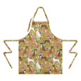 thumbnail image 2 of Cute Boxer Dog and Flowers Florals Apron-Garden Aprons for Women with Pockets-Cotton Linen Waterproof Kitchen Cooking Gardening Aprons Adjustable for Kitchen,Cooking,BBQ and Salon 33x27 Inch, 2 of 7