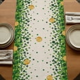thumbnail image 5 of Table Runners 72 Inches Long Dress Scarves, St. Patrick's Day Farmhouse Kitchen Table Runner, Coffee Tablerunners, Green Lucky Shamrocks Harp Beer Retro Rustic 14x72 Inch, 5 of 9