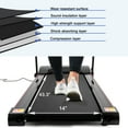thumbnail image 3 of 2.5 HP Foldable Treadmill with Incline, Portable Run Walking Folding Compact Exercise Machine with 12 Preset Program, LED Display, Easy Assembly for Small Space Fitness Electric Workout for Home, 3 of 5