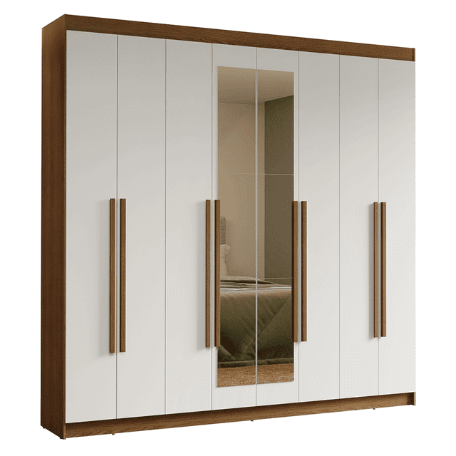 Ropero Closet Madesa Venus 8 Puertas 2 Espejos 216cm MB