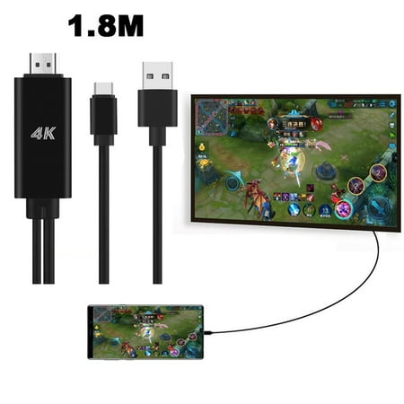 USB C Type-C To HDMI 4K Cable HDTV TV Digital AV Adapter For Samsung Note