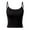 Black, variant on Women's Casual Round Neck Tank Top Sleeveless Summer Basic Stretch Comfortable Blouse Tee Shirt For Daily Wear With Jeans