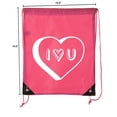 thumbnail image 2 of Valentine's Day Bags, Drawstring Cinch Backpacks, Valentines Day Gift Bags, 2 of 2