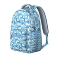 thumbnail image 2 of "Stylish Butterfly Pattern Backpack - Lightweight School Bag with Spacious Main Compartment, Padded Laptop Sleeve, Ergonomic Shoulder Straps, Fashionable Bookbag for College Students & Women", 2 of 6