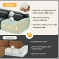 thumbnail image 4 of GAKMCIL 149" 4 Seater Modular Sectional Sofa Couches with 2 Ottoma,Soft Fluffy Plush Fabric Bottom Anti-Slip Design,32D High Density Sponge Loveseat Sofa(Dark Grey), 4 of 14