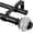 Black, variant on Black Double Curtain Rods 72-144 Inches (6 to 12 Ft), 1 Inch Telescoping Window Curtain Rod with Translucent Finials,  Long Double Window Rods for Kitchen, Patio, Wall Mounted