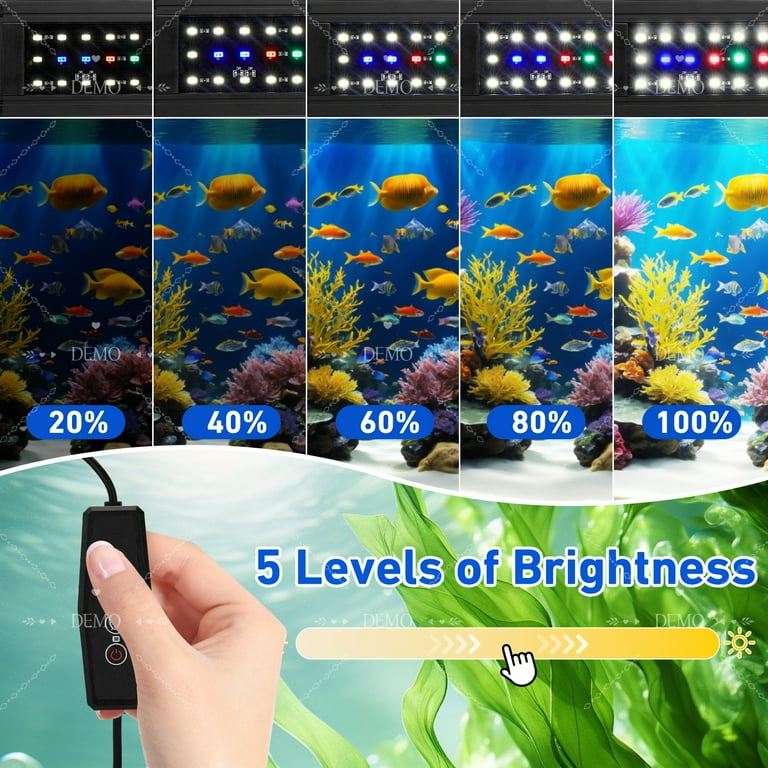 VNEKVA LED Aquarium Light, 12-18 Inch Full Spectrum photo 2