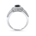 thumbnail image 3 of Bague Vintage Saphir Bleu & Diamant 1 5/8ct Or Blanc 14K, 3 of 4