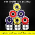 thumbnail image 3 of Fule ABEC-7 608 2RS Skateboard Scooter Roller Steel Sealed Ball Bearings 8x22x7mm, 3 of 3
