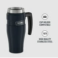 thumbnail image 5 of Thermos Stainless King Vacuum-Insulated Travel Mug with Handle - 16oz, Midnight Blue - Thermos Tumbler for Hot & Cold Drinks - Leak & Sweat-Proof Stainless Steel Coffee Mug with Lid for Commuting, 5 of 9