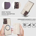 thumbnail image 3 of ELEHOLD Case for Samsung Galaxy Note 20 Ultra, 2-in-1 Magnetic Shockproof Leather Wallet Flip Case Cover, Detachable Card Holder with Stand,White, 3 of 5