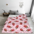 thumbnail image 5 of Sikiie Watermelon Ice Cream Ultra-Soft Micro flannel Blanket Luxury All Seasons Warm Blanket for Bedding Sofa and Travel (4 sizes)-50"x40", 5 of 7
