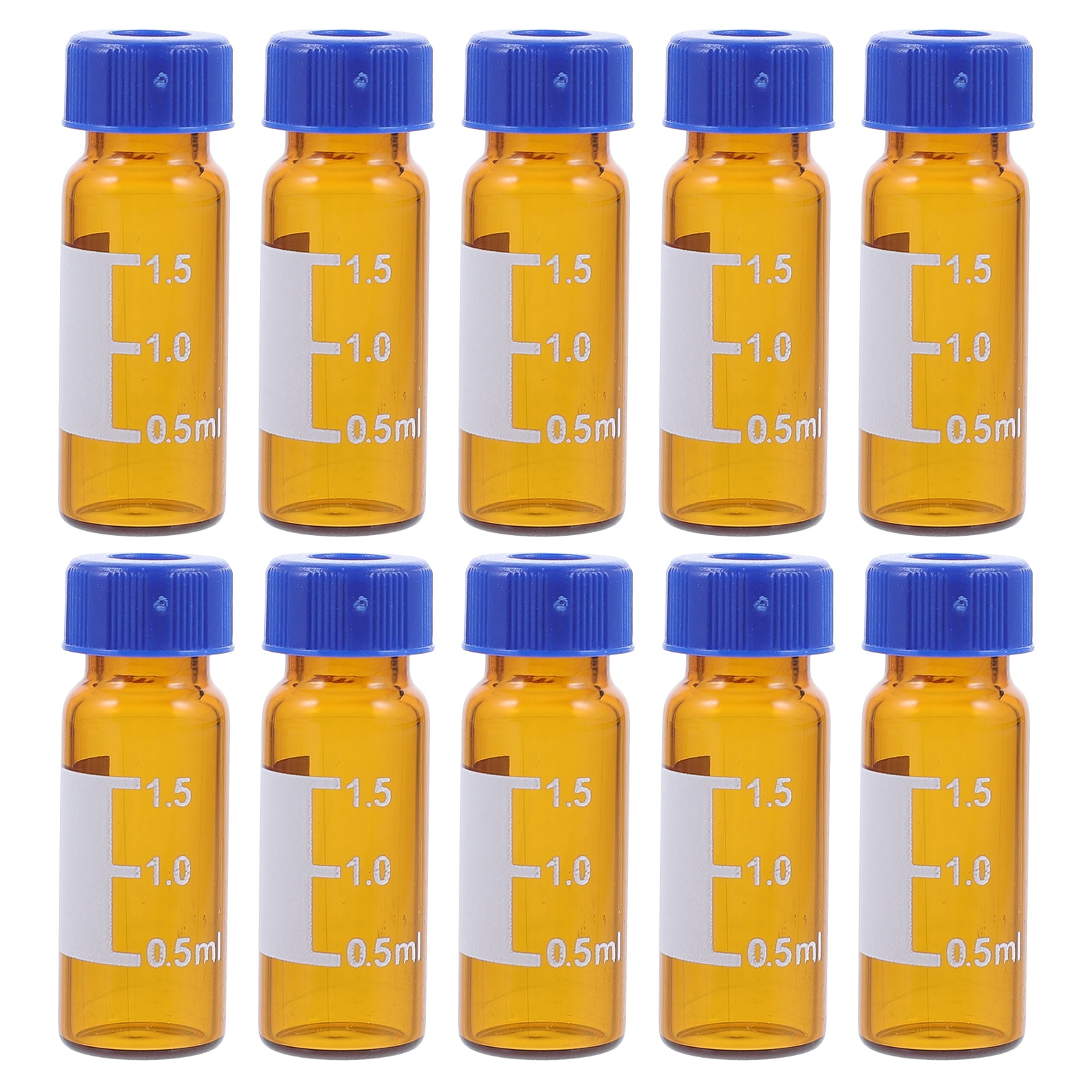 Vials Sample Vial Glass Bottles Hplc Collection Lids Glassware Amber