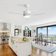 thumbnail image 6 of 46"Ceiling Fan with Light and Remote Indoor Ceiling Fan with 6-Speed Reversible DC Motor Dimmable LED Ceiling Light, 6 of 7