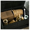 thumbnail image 3 of Outdoor Deck Box & Shoe Storage, PE Rattan Wicker Storage Container for Patio, Pool Toys, Garden Tools - Black, 3 of 9