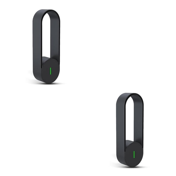 Inteprter Ambientador de aire de oficina con alimentación USB, herramienta de eliminación de polen de olor a polvo de iones negativos para Negro 2Conjunto