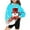 Sky Blue, variant on Odeerbi Kids Boys Girls Christmas Hoodies Snowman Print Hooded Sweatshirts Children's Long Sleeve Pattern T-shirt Printed Round Neck Shirt Hooded Sweatshirt Blue