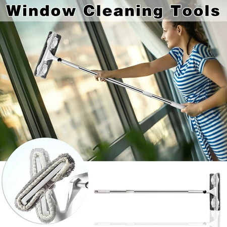 

Kehuoyezai Double-sided Brush Window Wiper Wiper Glass Artifact Telescopic Rod Household High-rise Window Scraper Scraper Cleaning Tool