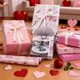thumbnail image 4 of Hyknon Floral Wrapping Paper Rolls, Double-Sided Large Size Roll, Elegant Recyclable Thick Wrapping Paper with Cut Lines, Various Occasions Gift Wraps for Valentines Mothers day Wedding Christmas, B, 4 of 7