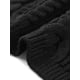 thumbnail image 5 of Suéteres de cárdigan INSPIRE CHIC para mujer, de frente abierto, con botones, de manga larga, casual de otoño, suéter de punto trenzado con bolsillos, S, negro, 5 of 6