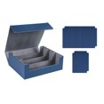 thumbnail image 2 of Bunblic Étui pour Cartes 1800+ Boîte de Deck Organisateur Robuste pour Cartes de Basketball Bleu Doublé en Gris, 2 of 8