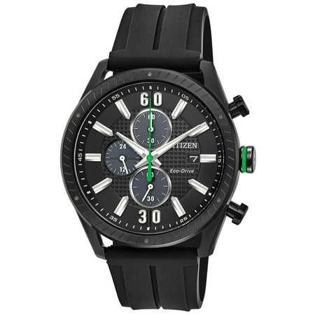 - Eco-Drive CTO Chronograph Rubber Mens Watch CA0665-00E