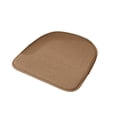 thumbnail image 3 of FEOLGEHLY 16.54x15.75in U-Shaped Linen Dining Chair Cushion, Thick Non Slip Horseshoe Seat Pad for Home Kitchen Office, Coffee, 3 of 6