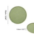 thumbnail image 2 of Unique Bargains 1 Set Water-repellent Pyramid Design Drink Coaster Green Silicone, 2 of 5