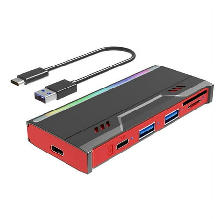 Multifunctional M.2 Hard Drive Enclosure Supports TF/S D Card NVME/NGFF Protocol Solid State Drive Enclosure-B