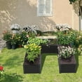 thumbnail image 6 of TRAMULL U-Shaped Galvanized Raised Garden Beds Outdoor,6x6x1.5ft Large Metal Planter Box (Quartz Grey), 6 of 6