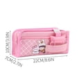 thumbnail image 3 of Kawaii Pencil Bag Student Popular Mesh Stationery Bag Large-Capacity Cute Stationery Box Pencil Bag,Pink, 3 of 7