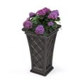 thumbnail image 2 of Mayne Georgian 28" Tall Planter -Espresso, 2 of 7