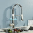 thumbnail image 2 of Senlesen Kitchen Sink Faucet Brushed Nickel Pull-Down Single Handle Tap, 2 of 10
