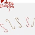 thumbnail image 2 of (12pcs) Creative Double Color Christmas S Hook Metal Multicolor Christmas Tree Decoration Hook (Red+White), 2 of 10