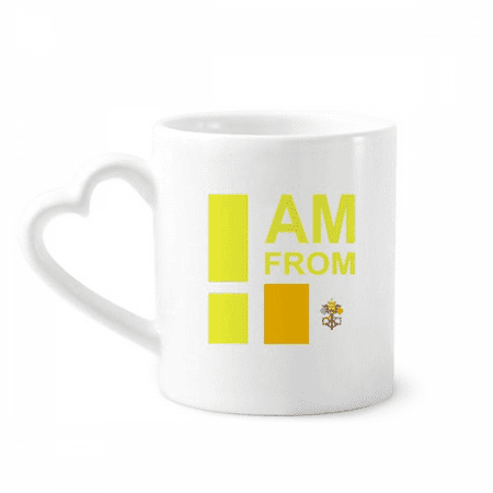 

I Am From Vatican City Art Deco Fashion Mug Coffee Cerac Drinkware Glass Heart Cup
