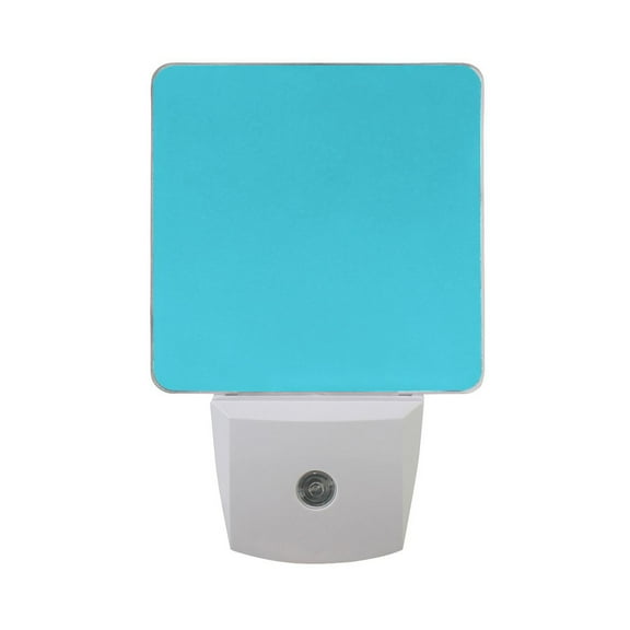 Light Blue Night Light 2 Pack LED Nightlight Plug into Wall Dusk to Dawn Sensor Soft White