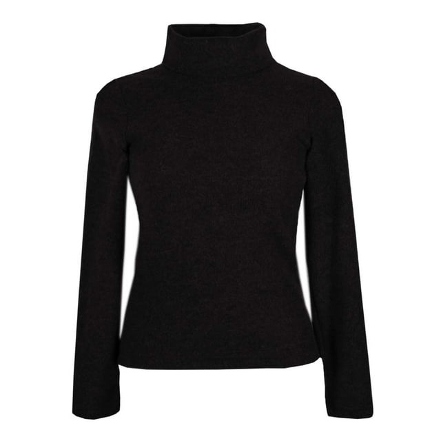 Suéter George para dama, con Cuello Ruso Manga Larga Negro Talla EG