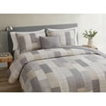 thumbnail image 6 of HOME RETREAT Lakeshore Plaid Grey Soft Cotton 3 Piece Quilt Set - King, 6 of 9