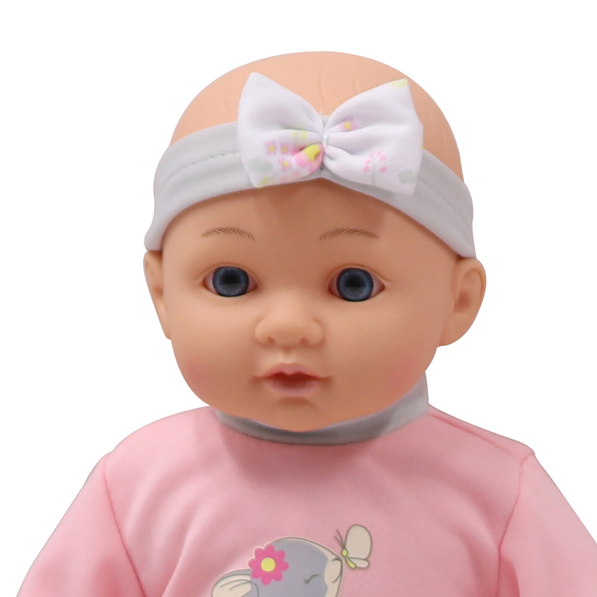 Dream Collection: Deluxe Twin Set - Bunny - 2 Lifelike 14" Baby Dolls, 4 pc Feeding Accessories, Soft Body, Pacifiers, Pretend Play, Kids Ages 2+