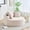 Beige, variant on Memoryfield Oversized Round Chaise Lounge Chair, 55" Upholstered Corduroy Deep Seat Cloud Sofa, Circle Couch with Cup Holders, for Living Room & Bedroom, No Assembly Required, Beige
