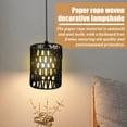 thumbnail image 3 of Rattan Lamp Shade,Retro Small Wicker Lamp Shade Replacement, Boho Woven Pendant Light Lampshade Cover for Floor & Chandelier, 3 of 10