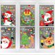 thumbnail image 3 of Calcomanías navideñas para ventanas, decoraciones navideñas para ventanas, pegatinas navideñas para ventanas, copos de nieve, ciervos, Papá Noel, decoración invernal del país de las maravill, 3 of 5