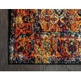 thumbnail image 6 of Unique Loom Basilica Rosso Rug Orange/Black 9' x 12' Rectangle Border Contemporary Perfect For Living Room Bed Room Dining Room Office, 6 of 7